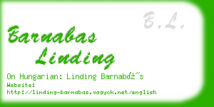 barnabas linding business card